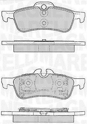 Magneti Marelli Bremsbelagsatz, Scheibenbremse [Hersteller-Nr. 363916060331] für Mini