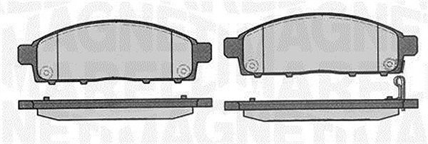 Magneti Marelli Bremsbelagsatz, Scheibenbremse [Hersteller-Nr. 363916060337] für Fiat, Mitsubishi