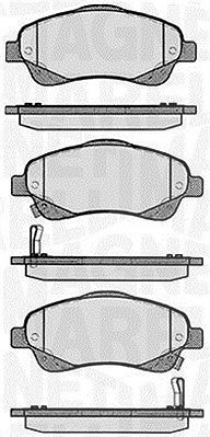 Magneti Marelli Bremsbelagsatz, Scheibenbremse [Hersteller-Nr. 363916060402] für Toyota