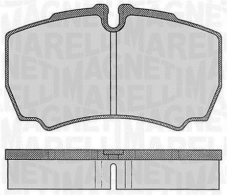 Magneti Marelli Bremsbelagsatz, Scheibenbremse [Hersteller-Nr. 363916060434] für Iveco