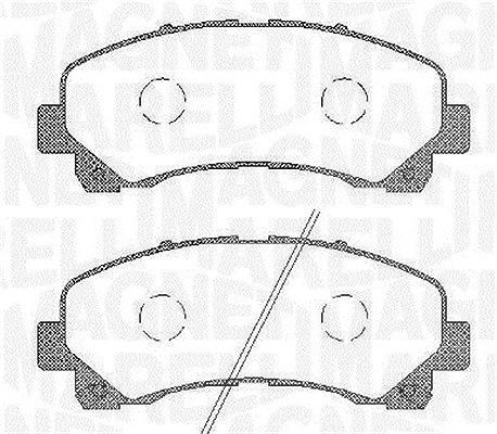 Magneti Marelli Bremsbelagsatz, Scheibenbremse [Hersteller-Nr. 363916060449] für Isuzu