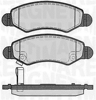 Magneti Marelli Bremsbelagsatz, Scheibenbremse [Hersteller-Nr. 363916060450] für Subaru, Suzuki, Vauxhall, Opel
