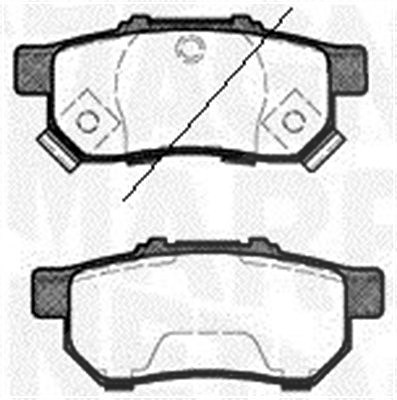Magneti Marelli Bremsbelagsatz, Scheibenbremse [Hersteller-Nr. 363916060460] für Honda