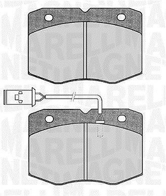 Magneti Marelli Bremsbelagsatz, Scheibenbremse [Hersteller-Nr. 363916060475] für Iveco