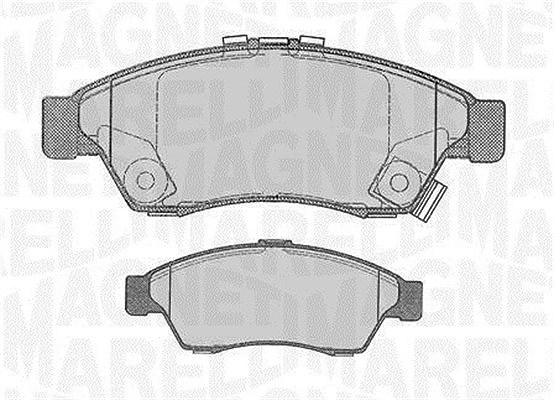 Magneti Marelli Bremsbelagsatz, Scheibenbremse [Hersteller-Nr. 363916060490] für Suzuki