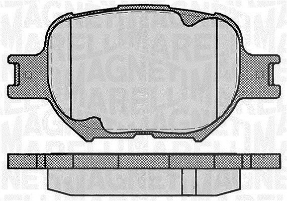 Magneti Marelli Bremsbelagsatz, Scheibenbremse [Hersteller-Nr. 363916060493] für Toyota, Lexus