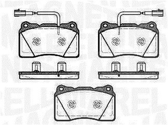 Magneti Marelli Bremsbelagsatz, Scheibenbremse [Hersteller-Nr. 363916060501] für Alfa Romeo