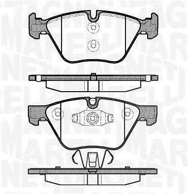 Magneti Marelli Bremsbelagsatz, Scheibenbremse [Hersteller-Nr. 363916060507] für BMW