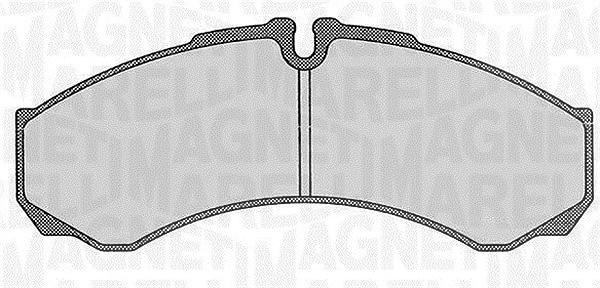 Magneti Marelli Bremsbelagsatz, Scheibenbremse [Hersteller-Nr. 363916060526] für Iveco