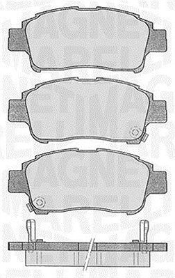 Magneti Marelli Bremsbelagsatz, Scheibenbremse [Hersteller-Nr. 363916060533] für Toyota, Lifan