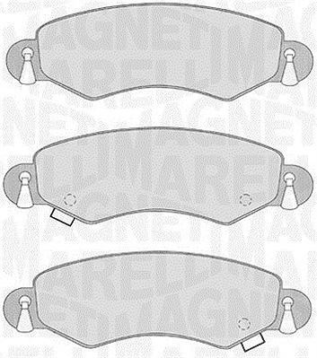 Magneti Marelli Bremsbelagsatz, Scheibenbremse [Hersteller-Nr. 363916060548] für Vauxhall, Opel, Suzuki