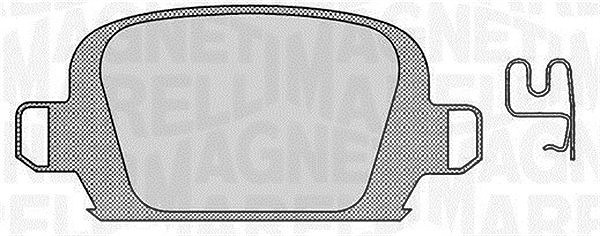 Magneti Marelli Bremsbelagsatz, Scheibenbremse [Hersteller-Nr. 363916060552] für Vauxhall, Opel