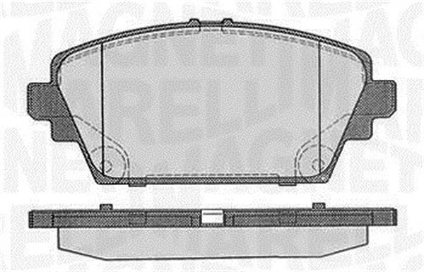 Magneti Marelli Bremsbelagsatz, Scheibenbremse [Hersteller-Nr. 363916060566] für Nissan