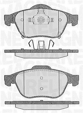 Magneti Marelli Bremsbelagsatz, Scheibenbremse [Hersteller-Nr. 363916060595] für Toyota