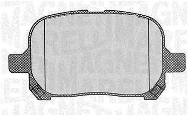 Magneti Marelli Bremsbelagsatz, Scheibenbremse [Hersteller-Nr. 363916060597] für Toyota