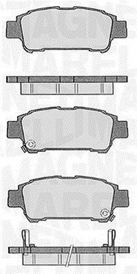 Magneti Marelli Bremsbelagsatz, Scheibenbremse [Hersteller-Nr. 363916060598] für Toyota