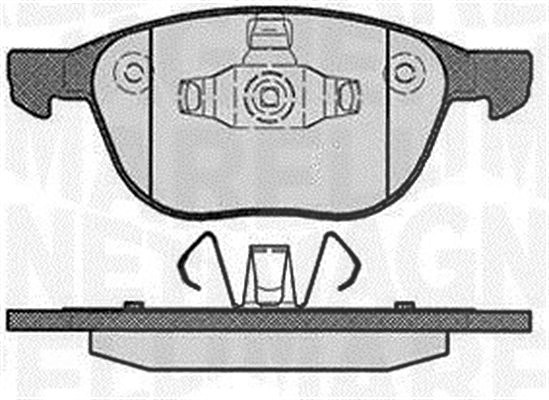 Magneti Marelli Bremsbelagsatz, Scheibenbremse [Hersteller-Nr. 363916060604] für Mazda, Volvo, Ford