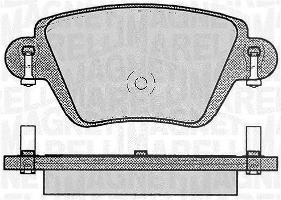 Magneti Marelli Bremsbelagsatz, Scheibenbremse [Hersteller-Nr. 363916060613] für Renault