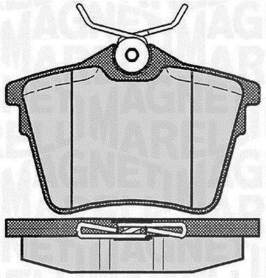 Magneti Marelli Bremsbelagsatz, Scheibenbremse [Hersteller-Nr. 363916060616] für Citroën, Peugeot