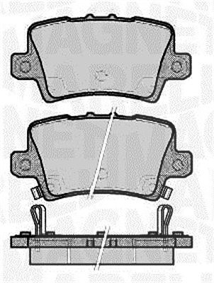 Magneti Marelli Bremsbelagsatz, Scheibenbremse [Hersteller-Nr. 363916060621] für Honda