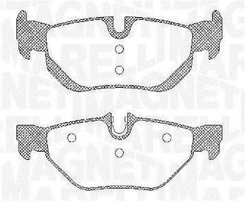 Magneti Marelli Bremsbelagsatz, Scheibenbremse [Hersteller-Nr. 363916060624] für BMW