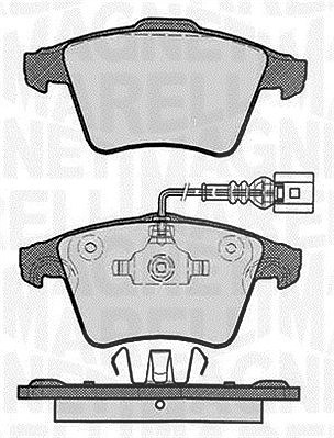 Magneti Marelli Bremsbelagsatz, Scheibenbremse [Hersteller-Nr. 363916060625] für VW