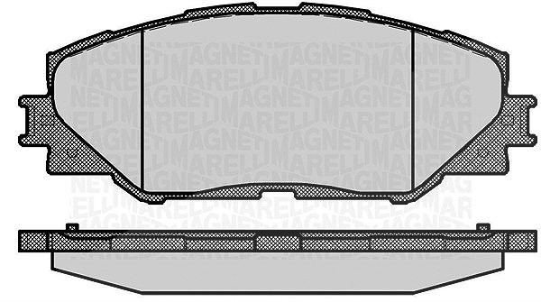 Magneti Marelli Bremsbelagsatz, Scheibenbremse [Hersteller-Nr. 363916060632] für Toyota