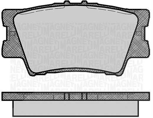 Magneti Marelli Bremsbelagsatz, Scheibenbremse [Hersteller-Nr. 363916060633] für Toyota, Lexus
