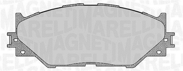 Magneti Marelli Bremsbelagsatz, Scheibenbremse [Hersteller-Nr. 363916060637] für Lexus