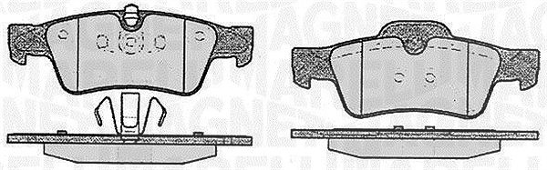 Magneti Marelli Bremsbelagsatz, Scheibenbremse [Hersteller-Nr. 363916060640] für Mercedes-Benz