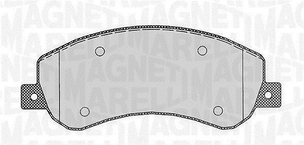 Magneti Marelli Bremsbelagsatz, Scheibenbremse [Hersteller-Nr. 363916060645] für VW