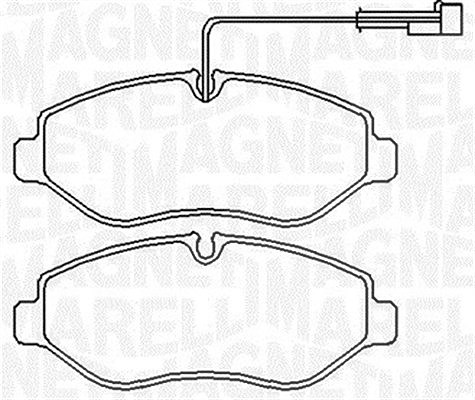 Magneti Marelli Bremsbelagsatz, Scheibenbremse [Hersteller-Nr. 363916060650] für Nissan, Citroën, Toyota