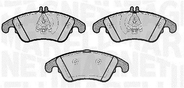 Magneti Marelli Bremsbelagsatz, Scheibenbremse [Hersteller-Nr. 363916060653] für Mercedes-Benz