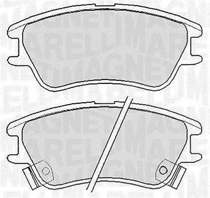 Magneti Marelli Bremsbelagsatz, Scheibenbremse [Hersteller-Nr. 363916060655] für Hyundai