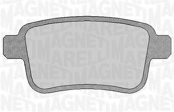 Magneti Marelli Bremsbelagsatz, Scheibenbremse [Hersteller-Nr. 363916060660] für Renault, Mercedes-Benz, Nissan