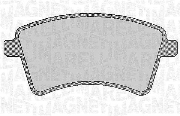 Magneti Marelli Bremsbelagsatz, Scheibenbremse [Hersteller-Nr. 363916060661] für Mercedes-Benz, Renault