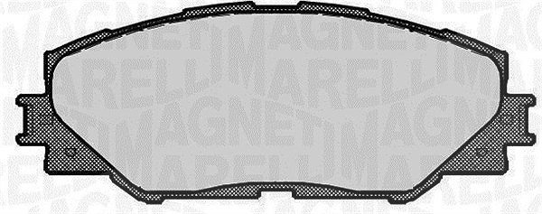 Magneti Marelli Bremsbelagsatz, Scheibenbremse [Hersteller-Nr. 363916060663] für Toyota, Subaru