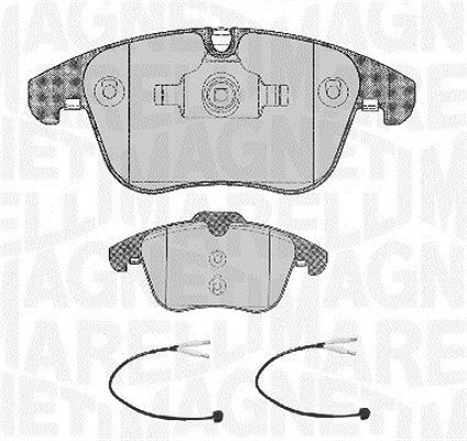 Magneti Marelli Bremsbelagsatz, Scheibenbremse [Hersteller-Nr. 363916060668] für Citroën, Peugeot