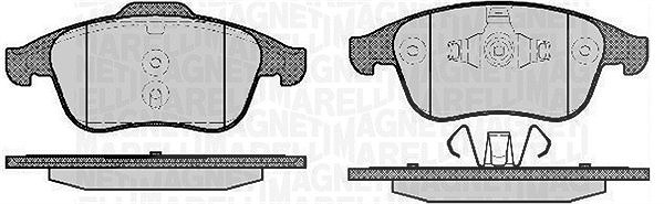 Magneti Marelli Bremsbelagsatz, Scheibenbremse [Hersteller-Nr. 363916060671] für Renault