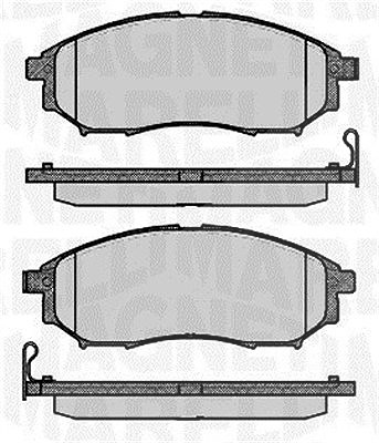 Magneti Marelli Bremsbelagsatz, Scheibenbremse [Hersteller-Nr. 363916060683] für Nissan, Renault, Infiniti