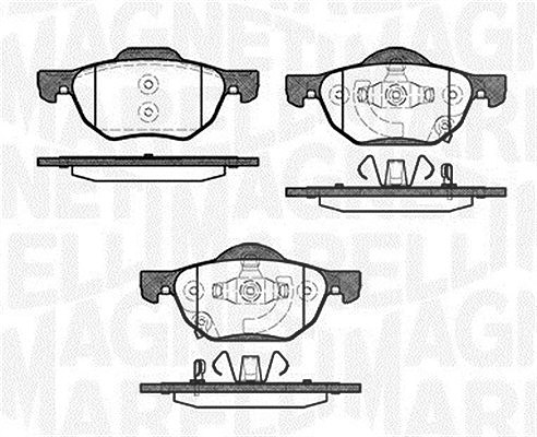 Magneti Marelli Bremsbelagsatz, Scheibenbremse [Hersteller-Nr. 363916060691] für Honda