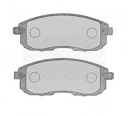 Magneti Marelli Bremsbelagsatz, Scheibenbremse [Hersteller-Nr. 363916060696] für Nissan