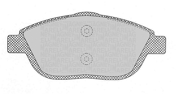 Magneti Marelli Bremsbeläge vorne (Satz) [Hersteller-Nr. 363916060697] für Opel, Citroën, Vauxhall, Ds, Peugeot