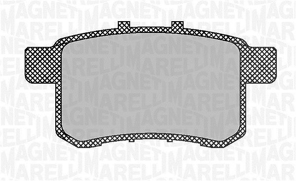Magneti Marelli Bremsbelagsatz, Scheibenbremse [Hersteller-Nr. 363916060703] für Acura, Honda