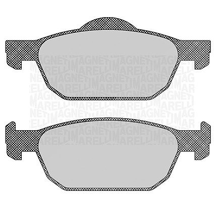 Magneti Marelli Bremsbelagsatz, Scheibenbremse [Hersteller-Nr. 363916060706] für Honda