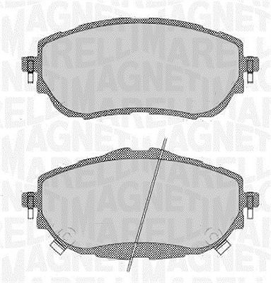 Magneti Marelli Bremsbelagsatz, Scheibenbremse [Hersteller-Nr. 363916060708] für Toyota