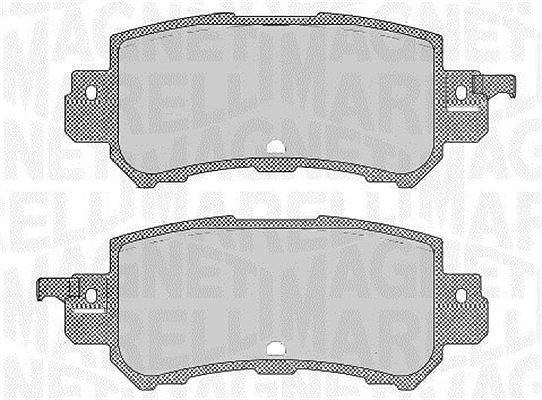Magneti Marelli Bremsbelagsatz, Scheibenbremse [Hersteller-Nr. 363916060711] für Mazda