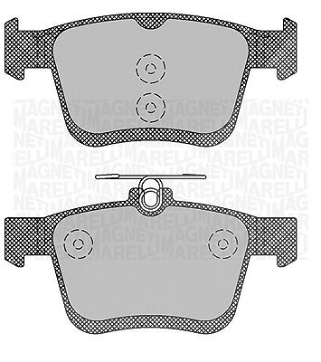 Magneti Marelli Bremsbelagsatz, Scheibenbremse [Hersteller-Nr. 363916060714] für VW, Audi, Skoda, Seat