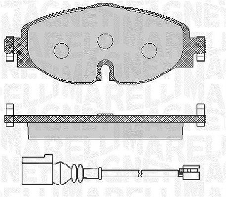 Magneti Marelli Bremsbelagsatz, Scheibenbremse [Hersteller-Nr. 363916060715] für Cupra, Audi, VW, Seat, Skoda