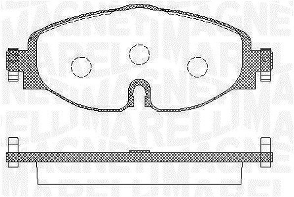 Magneti Marelli Bremsbelagsatz, Scheibenbremse [Hersteller-Nr. 363916060716] für Cupra, Seat, VW, Audi, Skoda